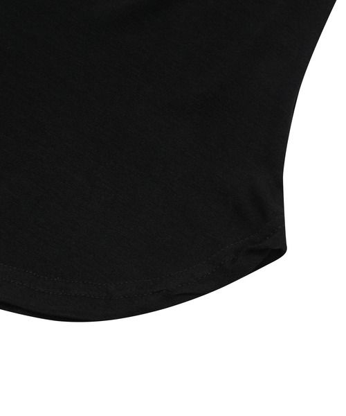 MUCENT（ムセント）の「【日本未発売/WEB限定】MUCENT(ムセント)/Uネック 裾ラウンド クロップド 半袖 Tシャツ/U-NECK CROP HALF T（Tシャツ/カットソー・レディース・チャコールグレー/グレー/ブラック/ホワイト・FREE）」の12枚目の写真