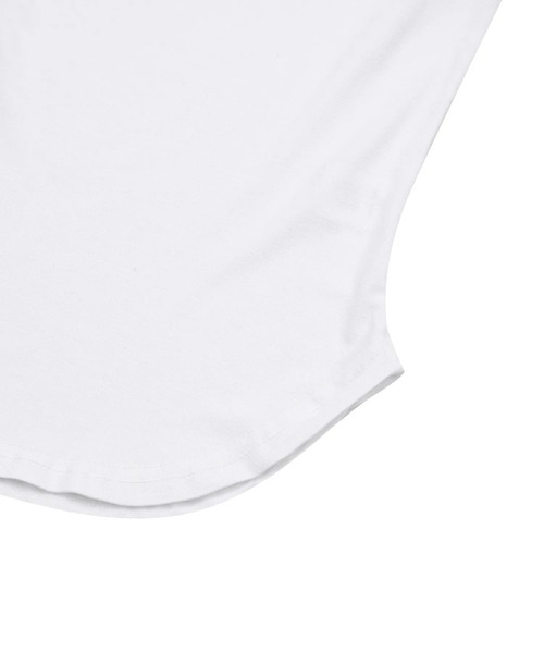 MUCENT（ムセント）の「【日本未発売/WEB限定】MUCENT(ムセント)/Uネック 裾ラウンド クロップド 半袖 Tシャツ/U-NECK CROP HALF T（Tシャツ/カットソー・レディース・チャコールグレー/グレー/ブラック/ホワイト・FREE）」の9枚目の写真