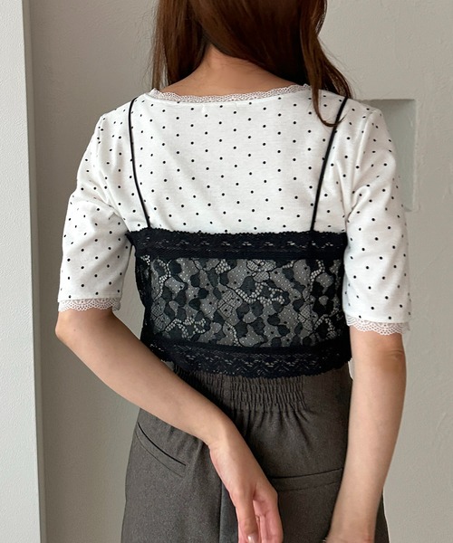 apres jour clair(アプレジュールクレア)の「【apres jour clair】レースリボンビスチェ(その他トップス・レディース・アイボリー/ブラック・フリー/X-LARGE)」の13枚目の写真