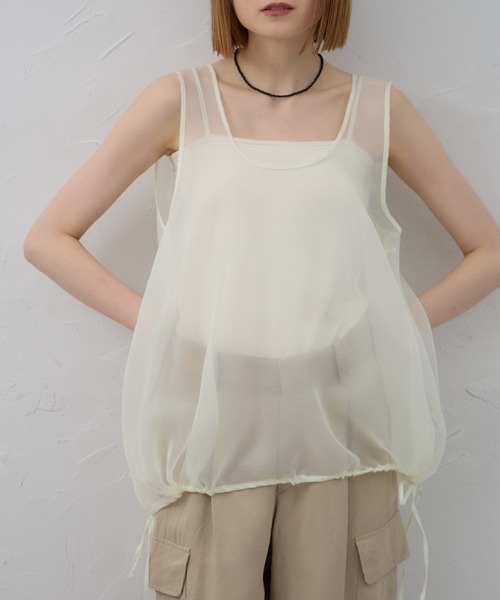 BALMUNG◆トップス/--/--/IDG Munsingwear ダンボールニットポンチハイブリッドカットソー