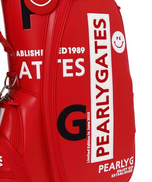 PEARLY GATES マット合皮 キャディバッグ (46インチ対応) 新品 PEARLY GATES ゴルフ 「PEARLY GATES」LIMITED11 合皮スタンド式