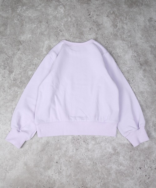 la poche biscuit（ラポシェビスキュイ）の「ハートねこトレーナー（スウェット・キッズ・ラベンダー/チャコールグレー・140/130/120/110/100/90/80）」の10枚目の写真