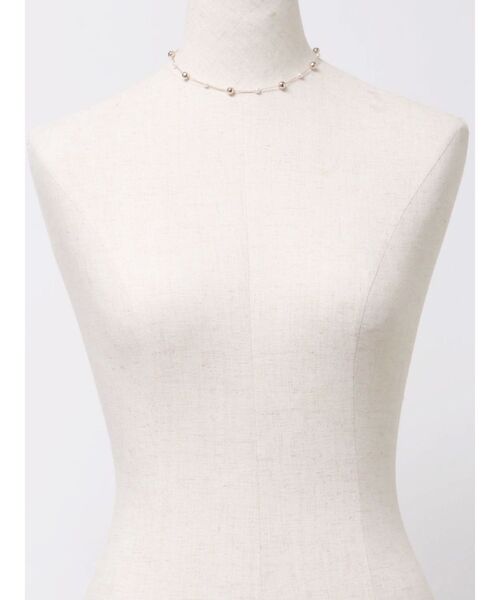 RESEXXY（リゼクシー）の「オルタネイトメタルボールネックレス（ネックレス・レディース・ゴールド/シルバー・FREE）」の4枚目の写真