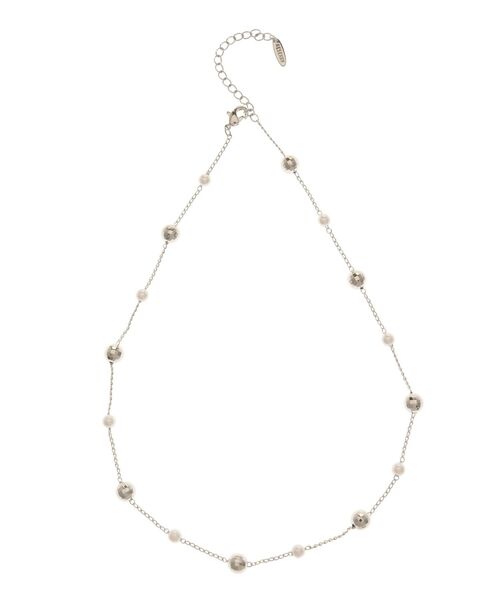 RESEXXY（リゼクシー）の「オルタネイトメタルボールネックレス（ネックレス・レディース・ゴールド/シルバー・FREE）」の3枚目の写真