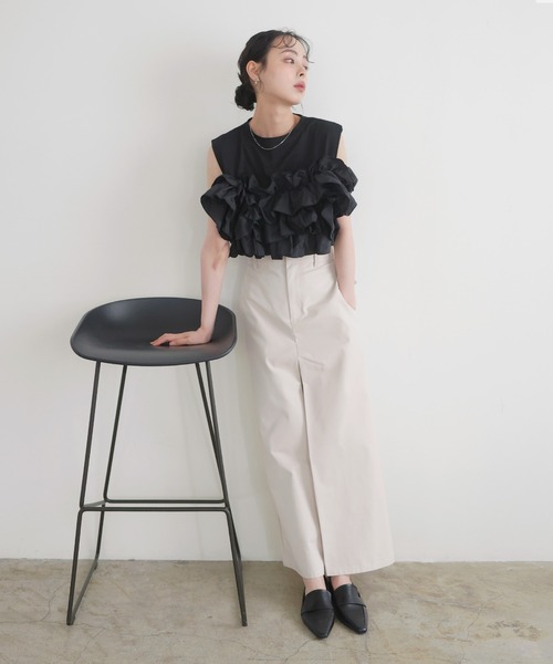 フリルビスチェドッキングT（Tシャツ/カットソー）｜LIAN（リアン）の