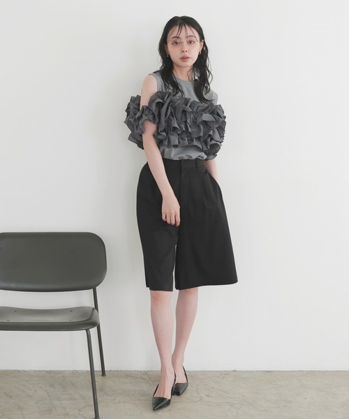 フリルビスチェドッキングT（Tシャツ/カットソー）｜LIAN（リアン）の