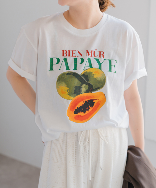 Spick & Span(スピックアンドスパン)の「フルーツグラフィティTシャツ(Tシャツ/カットソー・レディース・その他9/その他4/その他2・FREE)」の13枚目の写真