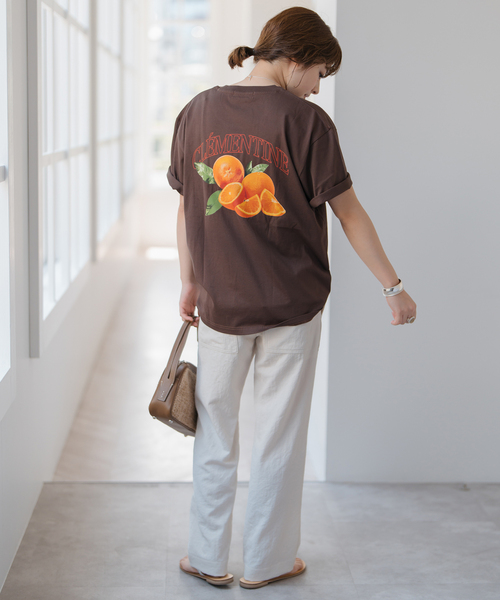 Spick & Span(スピックアンドスパン)の「フルーツグラフィティTシャツ(Tシャツ/カットソー・レディース・その他9/その他4/その他2・FREE)」の7枚目の写真