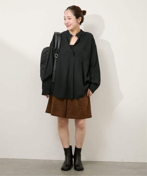 JOURNAL STANDARD（ジャーナルスタンダード）の「《追加2》STAND PULL OVER（シャツ/ブラウス・レディース・ブラック系その他/ブラウン系その他/ブラック/ホワイト・FREE）」の5枚目の写真