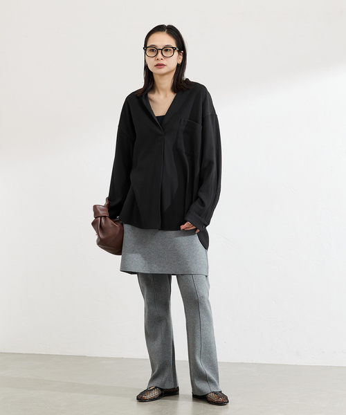 JOURNAL STANDARD（ジャーナルスタンダード）の「《追加2》STAND PULL OVER（シャツ/ブラウス・レディース・ブラック系その他/ブラウン系その他/ブラック/ホワイト・FREE）」の6枚目の写真