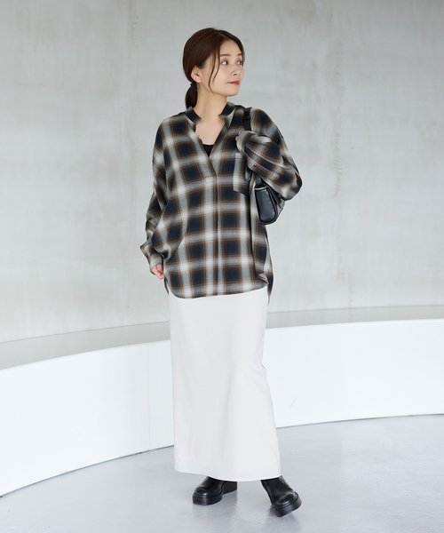 JOURNAL STANDARD（ジャーナルスタンダード）の「《追加2》STAND PULL OVER（シャツ/ブラウス・レディース・ブラック系その他/ブラウン系その他/ブラック/ホワイト・FREE）」の8枚目の写真