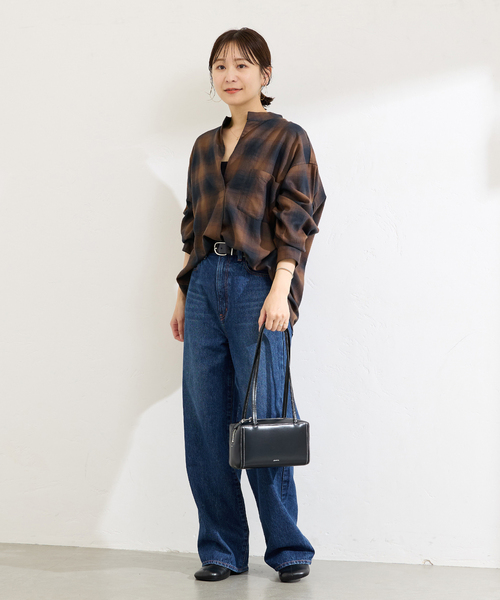 JOURNAL STANDARD（ジャーナルスタンダード）の「《追加2》STAND PULL OVER（シャツ/ブラウス・レディース・ブラック系その他/ブラウン系その他/ブラック/ホワイト・FREE）」の10枚目の写真