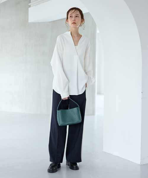 JOURNAL STANDARD（ジャーナルスタンダード）の「《追加2》STAND PULL OVER（シャツ/ブラウス・レディース・ブラック系その他/ブラウン系その他/ブラック/ホワイト・FREE）」の13枚目の写真