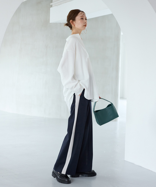 JOURNAL STANDARD（ジャーナルスタンダード）の「《追加2》STAND PULL OVER（シャツ/ブラウス・レディース・ブラック系その他/ブラウン系その他/ブラック/ホワイト・FREE）」の14枚目の写真