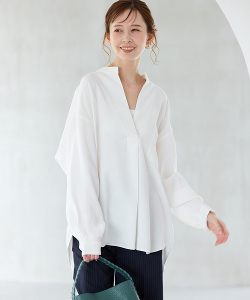 JOURNAL STANDARD（ジャーナルスタンダード）の「《追加2》STAND PULL OVER（シャツ/ブラウス・レディース・ブラック系その他/ブラウン系その他/ブラック/ホワイト・FREE）」の15枚目の写真