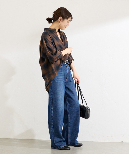 JOURNAL STANDARD（ジャーナルスタンダード）の「《追加2》STAND PULL OVER（シャツ/ブラウス・レディース・ブラック系その他/ブラウン系その他/ブラック/ホワイト・FREE）」の19枚目の写真