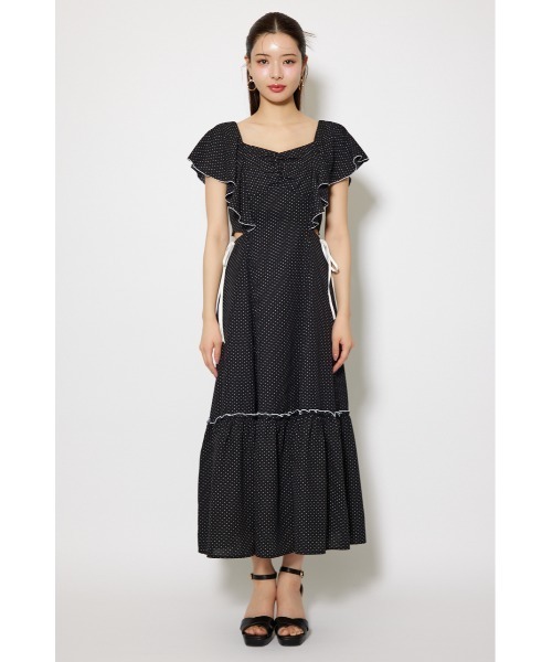 セール】フリルウエストオープンワンピース 夏服（ワンピース