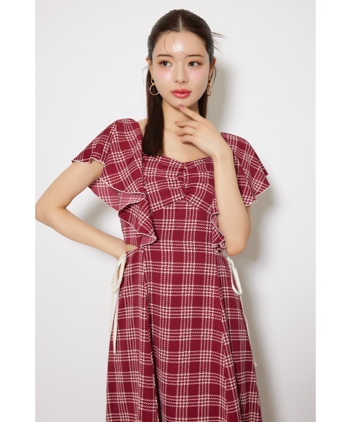 rienda(リエンダ)の「フリルウエストオープンワンピース 夏服(ワンピース・レディース・ホワイト/レッド/ブラック・SMALL/MEDIUM)」の11枚目の写真