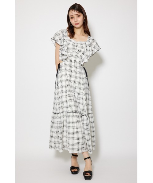 rienda(リエンダ)の「フリルウエストオープンワンピース 夏服(ワンピース・レディース・ホワイト/レッド/ブラック・SMALL/MEDIUM)」の15枚目の写真
