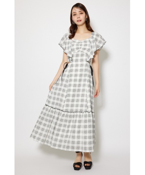 rienda(リエンダ)の「フリルウエストオープンワンピース 夏服(ワンピース・レディース・ホワイト/レッド/ブラック・SMALL/MEDIUM)」の16枚目の写真