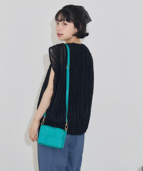 KATHARINE ROSS（キャサリンロス）の「【KATHARINE ROSS】ストライプカットドビーブラウス（シャツ/ブラウス・レディース・ライトブルー/ブラック・MEDIUM）」の22枚目の写真