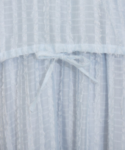 KATHARINE ROSS（キャサリンロス）の「【KATHARINE ROSS】ストライプカットドビーブラウス（シャツ/ブラウス・レディース・ライトブルー/ブラック・MEDIUM）」の4枚目の写真