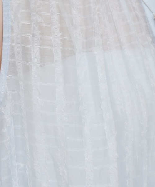 KATHARINE ROSS（キャサリンロス）の「【KATHARINE ROSS】ストライプカットドビーブラウス（シャツ/ブラウス・レディース・ライトブルー/ブラック・MEDIUM）」の3枚目の写真