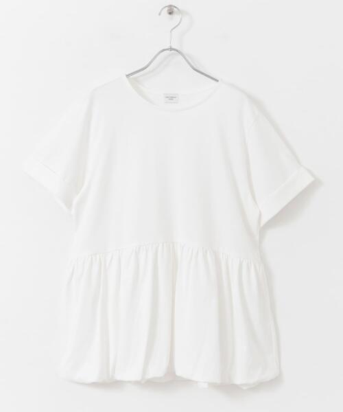 URBAN RESEARCH DOORS（アーバンリサーチドアーズ）の「ペプラムバルーンTシャツ（Tシャツ/カットソー・レディース・ブラック/オフホワイト/ライトグレー・MEDIUM）」の17枚目の写真