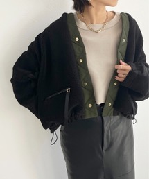 【新品未使用、タグ付き】エイミーロウ　ノーカラージャケット Eimee Law（エイミーロウ）の「ツィードテクニカル ジャケット