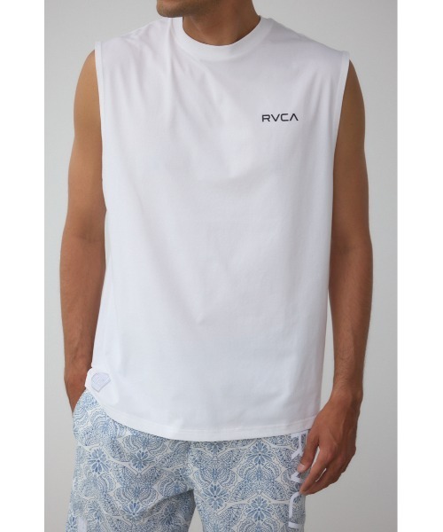 AZUL by moussy(アズールバイマウジー)の「RVCA×AZUL ノースリーブ(Tシャツ/カットソー・メンズ・ブラック/ホワイト/ネイビー系1・FREE)」の2枚目の写真