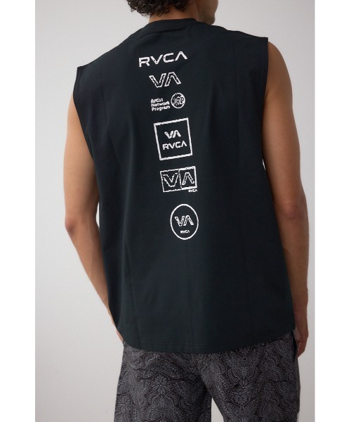 AZUL by moussy(アズールバイマウジー)の「RVCA×AZUL ノースリーブ(Tシャツ/カットソー・メンズ・ブラック/ホワイト/ネイビー系1・FREE)」の3枚目の写真