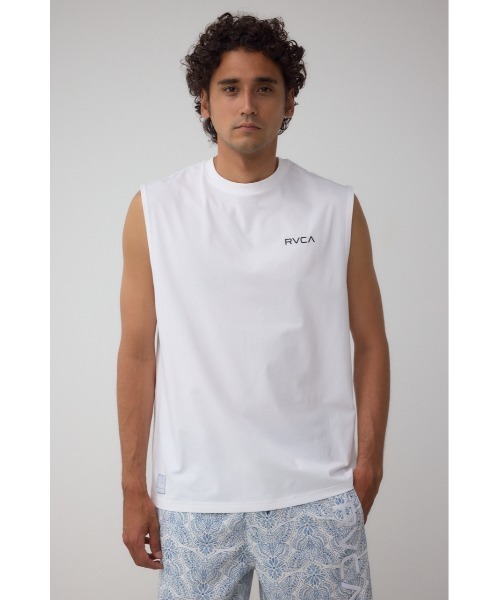AZUL by moussy(アズールバイマウジー)の「RVCA×AZUL ノースリーブ(Tシャツ/カットソー・メンズ・ブラック/ホワイト/ネイビー系1・FREE)」の5枚目の写真