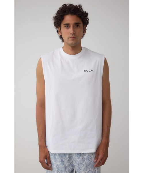 AZUL by moussy(アズールバイマウジー)の「RVCA×AZUL ノースリーブ(Tシャツ/カットソー・メンズ・ブラック/ホワイト/ネイビー系1・FREE)」の7枚目の写真
