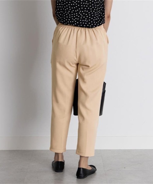 Beststore(ベストストア)の「エステルストレッチストレッチ センタープレス テーパードパンツ(スラックス・レディース・キャメル/ベージュ/ネイビー/ダークグリーン/ライトグレー/ブラック/ホワイト・S/M/L/XL)」の17枚目の写真