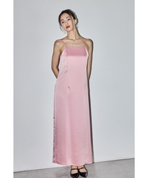 ピンク パフスリーブ ワンピース ANDRESD 一部受注販売 】bubble sleeve jacquard dress | ANDRESD