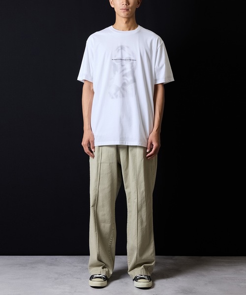 SMOKE T-SHIRT / スモークプリント ヒューマンアート グラフィックT