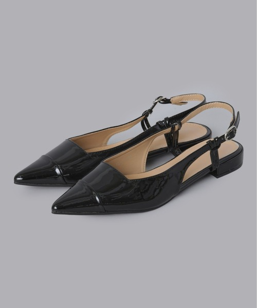 Olu.（オルドット）の「ストラップフラットパンプス（パンプス・レディース・ブラック/マスタード・35/37/39）」の6枚目の写真