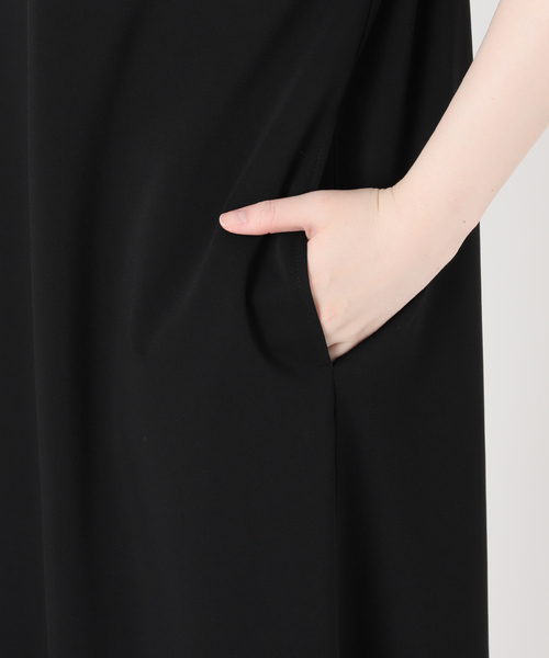 VERMEIL par iena（ヴェルメイユパーイエナ）の「Easy jersey シャツワンピース（シャツワンピース・レディース・ブラック/ボルドー・FREE）」の12枚目の写真