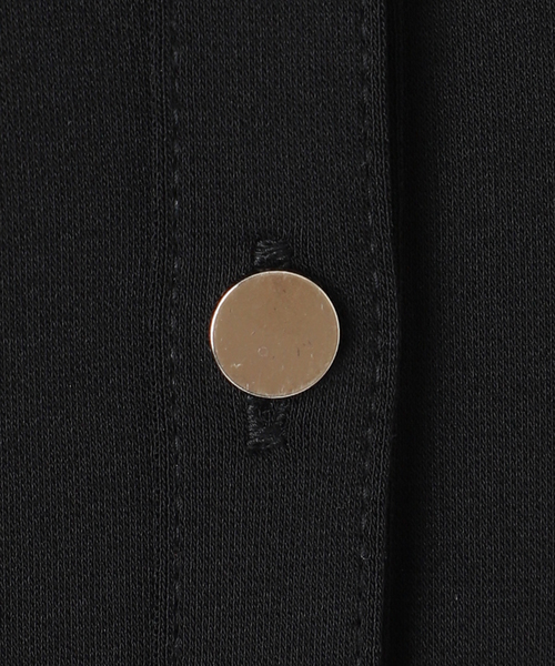 VERMEIL par iena（ヴェルメイユパーイエナ）の「Easy jersey シャツワンピース（シャツワンピース・レディース・ブラック/ボルドー・FREE）」の14枚目の写真