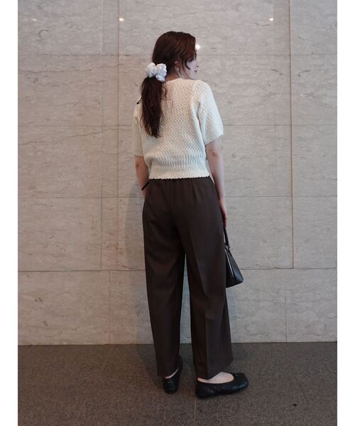 LAGUNAMOON（ラグナムーン）の「ブークレーネップニットプルオーバー（ニット/セーター・レディース・ブラック/ピンク/ホワイト・FREE）」の8枚目の写真