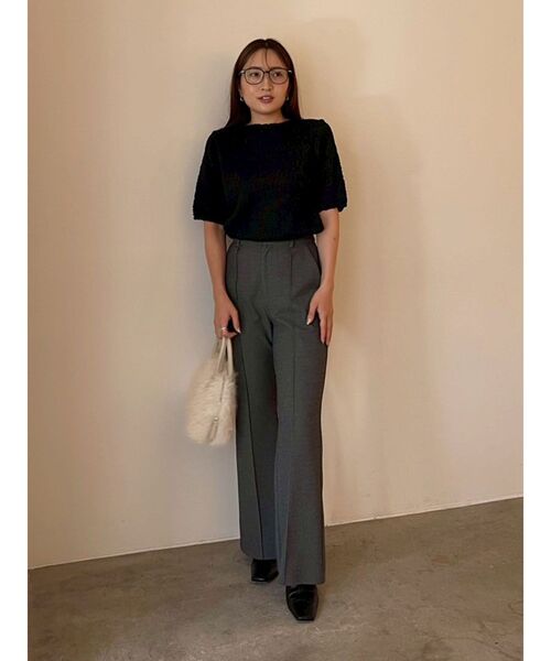 LAGUNAMOON（ラグナムーン）の「ブークレーネップニットプルオーバー（ニット/セーター・レディース・ブラック/ピンク/ホワイト・FREE）」の10枚目の写真