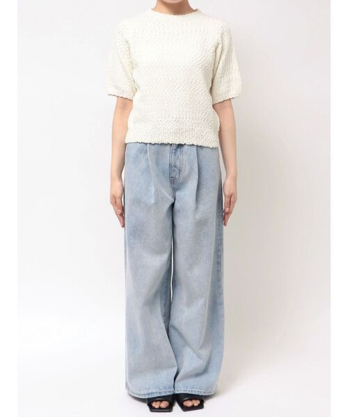 LAGUNAMOON（ラグナムーン）の「ブークレーネップニットプルオーバー（ニット/セーター・レディース・ブラック/ピンク/ホワイト・FREE）」の22枚目の写真