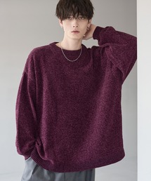 ETELIO | 畦編みモールクルーニット(ニット/セーター)