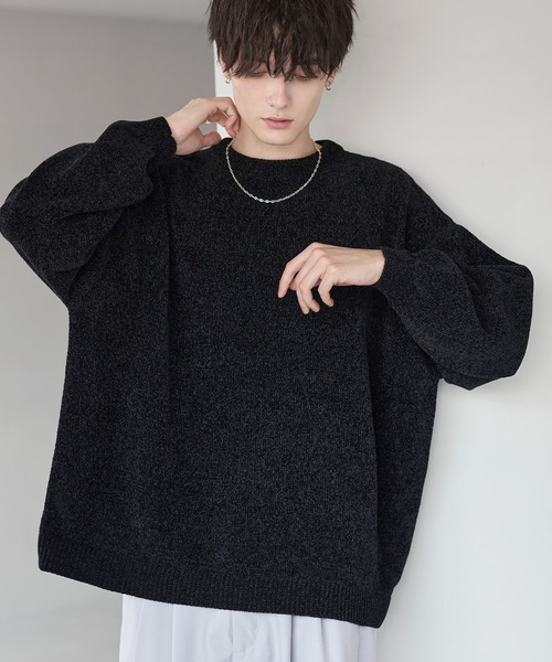 セール】畦編みモールクルーニット（ニット/セーター）｜ETELIO