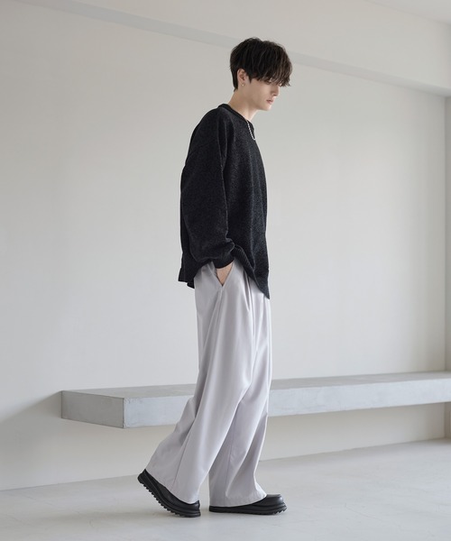 ETELIO（エテリオ）の「畦編みモールクルーニット（ニット/セーター・メンズ・ブルー/アイボリー/ブラック/ワイン/チャコール・S/M/L/XL）」の21枚目の写真