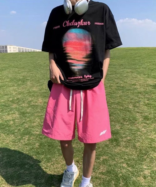 NOWLE(ノウル)の「【NOWLE】サンセット ブラー プリント 半袖 Tシャツ(Tシャツ/カットソー・メンズ・アイボリー/ブラック・LARGE/MEDIUM/X-LARGE)」の3枚目の写真