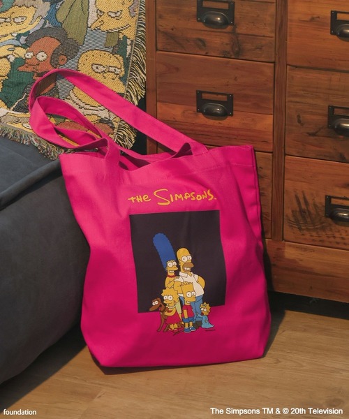 The Simpsons（ザ・シンプソンズ）の「【The Simpsons／BAYFLOW】キャンバストート（トートバッグ・レディース・ナチュラル/ブルー/ピンク・0）」の3枚目の写真