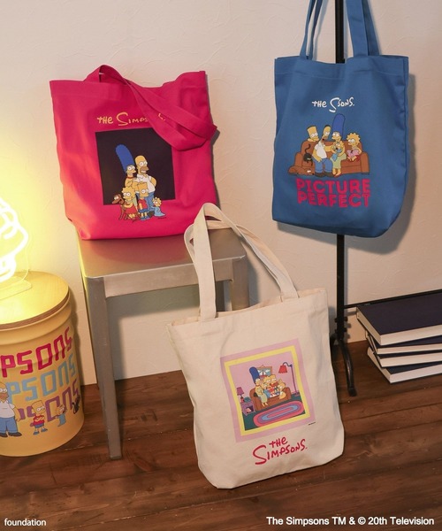 The Simpsons（ザ・シンプソンズ）の「【The Simpsons／BAYFLOW】キャンバストート（トートバッグ・レディース・ナチュラル/ブルー/ピンク・0）」の4枚目の写真