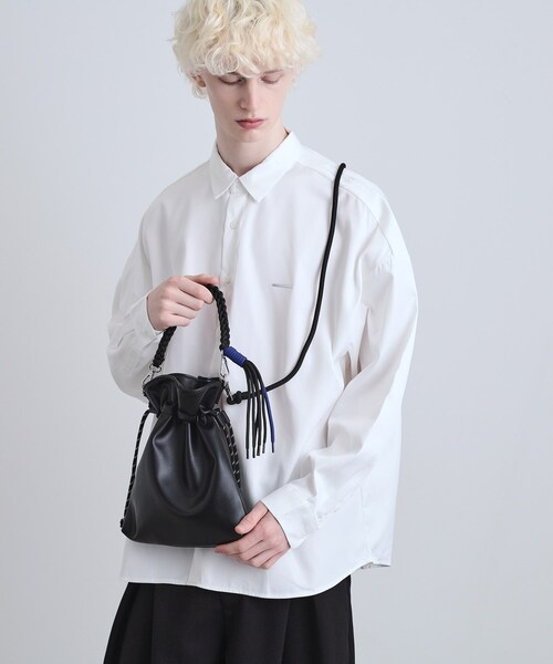 tk.TAKEO KIKUCHI（ティーケータケオキクチ）の「ADAMPATEK 別注 アソート巾着ショルダーバッグ（ショルダーバッグ・メンズ・ブラック系/ブラック/ブラック系5/ダークブラウン系5・00）」の17枚目の写真