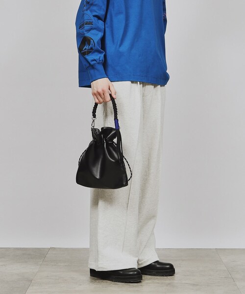 tk.TAKEO KIKUCHI（ティーケータケオキクチ）の「ADAMPATEK 別注 アソート巾着ショルダーバッグ（ショルダーバッグ・メンズ・ブラック系/ブラック/ブラック系5/ダークブラウン系5・00）」の20枚目の写真